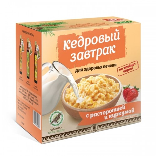 Купить Завтрак кедровый для здоровья печени с расторопшей и куркумой  г. Сергиев Посад  