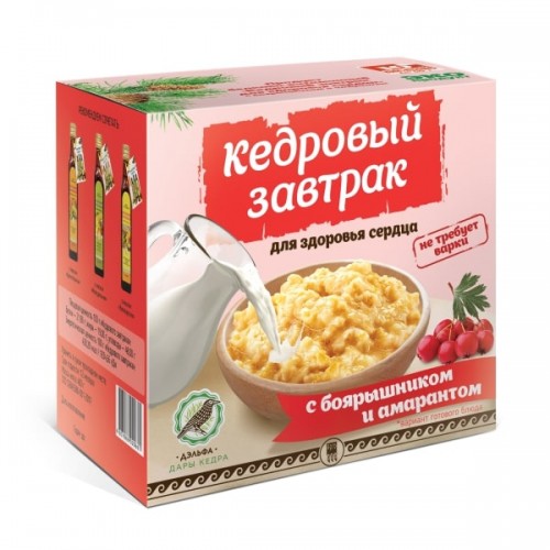 Купить Завтрак кедровый для здоровья сердца с боярышником и амарантом  г. Сергиев Посад  